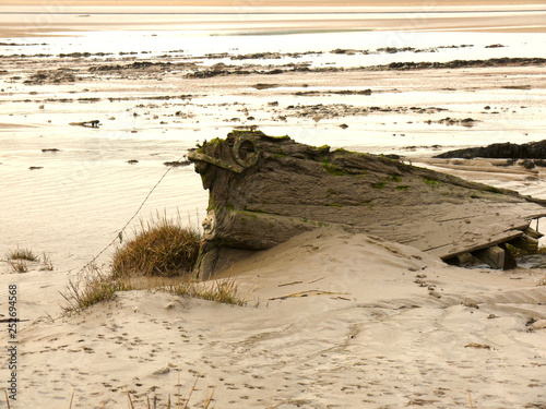 ships and barges at the Purton Ships graveyard photo