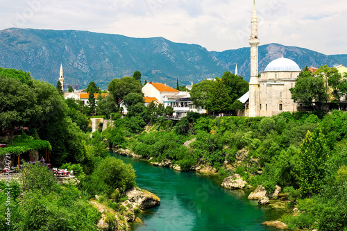 Mostar, Bosnia and Herzegovina. View of the city.