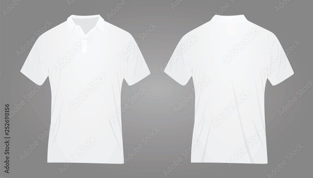 White polo t shirt. template. vector White polo t shirt. template. vector