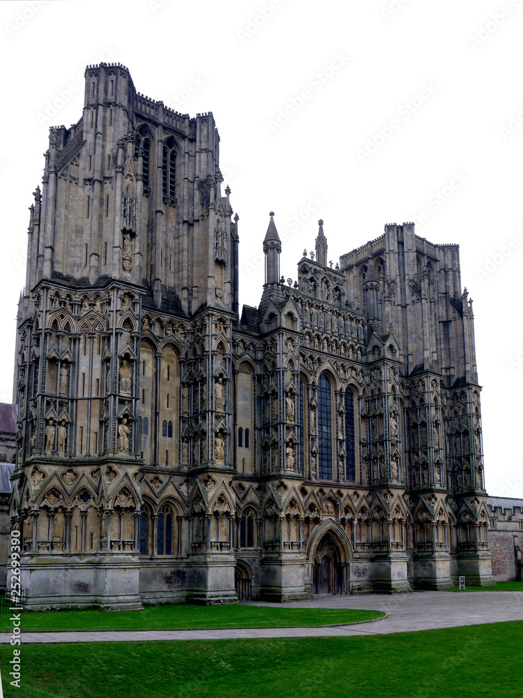 The ancient Wells Cathedral, Somerset, England