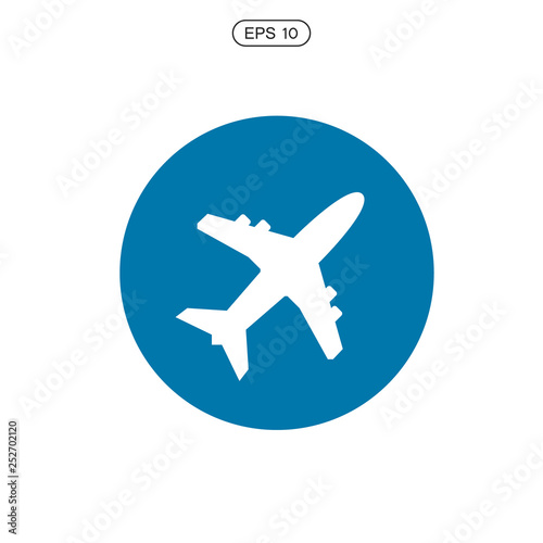 Aircraft or Airplane Icons Set Collection Vector Silhouette