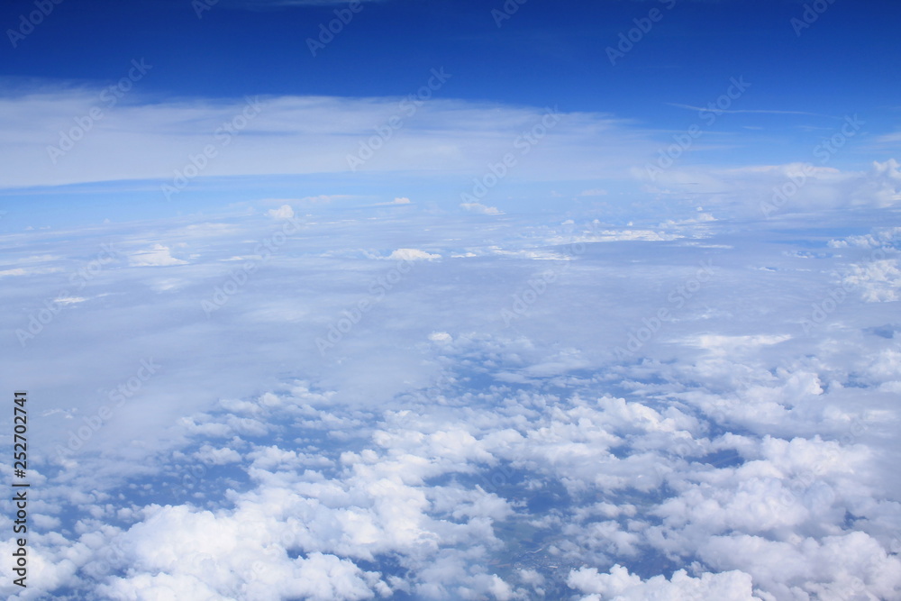 A beautiful view of the sky from the plane A beautiful view of the sky from the plane