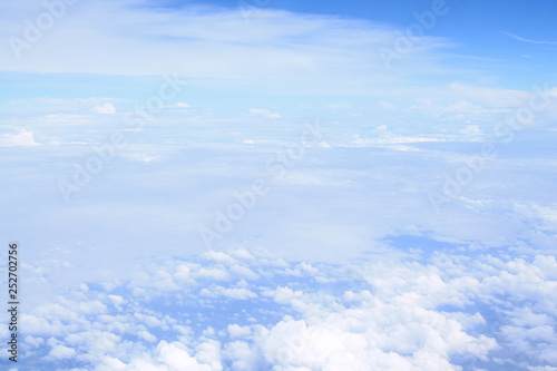 Fototapeta Naklejka Na Ścianę i Meble -  A beautiful view of the sky from the plane