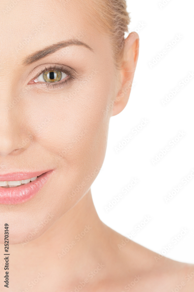 She is the beauty. Cropped beauty closeup of a truly astonishing mature woman looking confident and smiling She is the beauty. Cropped beauty closeup of a truly astonishing mature woman looking confident and smiling