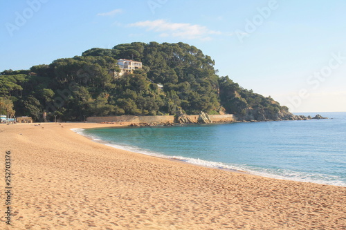 Lloret de Mar, a Mediterranean coastal town in Catalonia, Spain. One of the most popular holiday resorts on the Costa Brava.