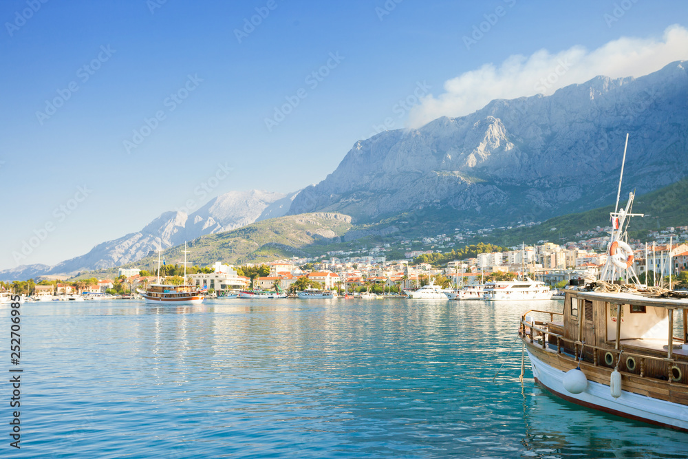 Makarska, Dalmatia, Croatia - Setting sail from the harbor of Makarska