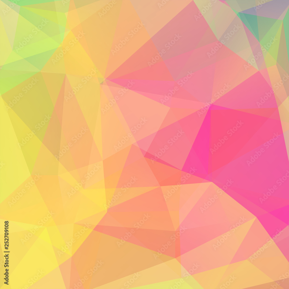 Abstract polygonal vector background. Geometric vector illustration. Creative design template. Yellow, pink colors. Abstract polygonal vector background. Geometric vector illustration. Creative design template. Yellow, pink colors.