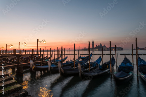 gondolas on grand canal in venice © Tracey
