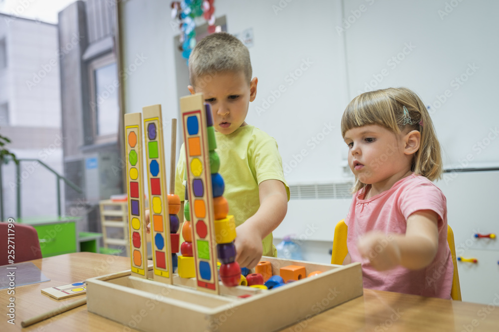 Fototapeta premium Montessori concept