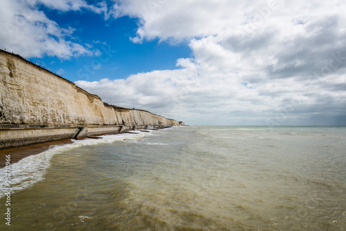 White Cliffs and seashore, Brighton, East Sussex, England, UK