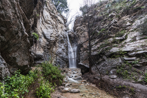 Millard Falls canyon in the San Gabriel Mountains near Pasadena, Altadena and Los Angeles in Southern California.   photo