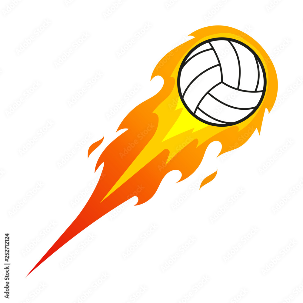 Volleyball On Fire