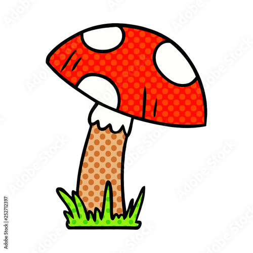cartoon doodle of a toad stool