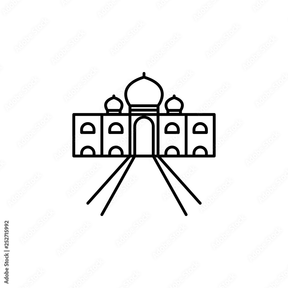 India, Taj Mahal icon. Element of India culture icon. Thin line icon for website design and development, app development. Premium icon India, Taj Mahal icon. Element of India culture icon. Thin line icon for website design and development, app development. Premium icon