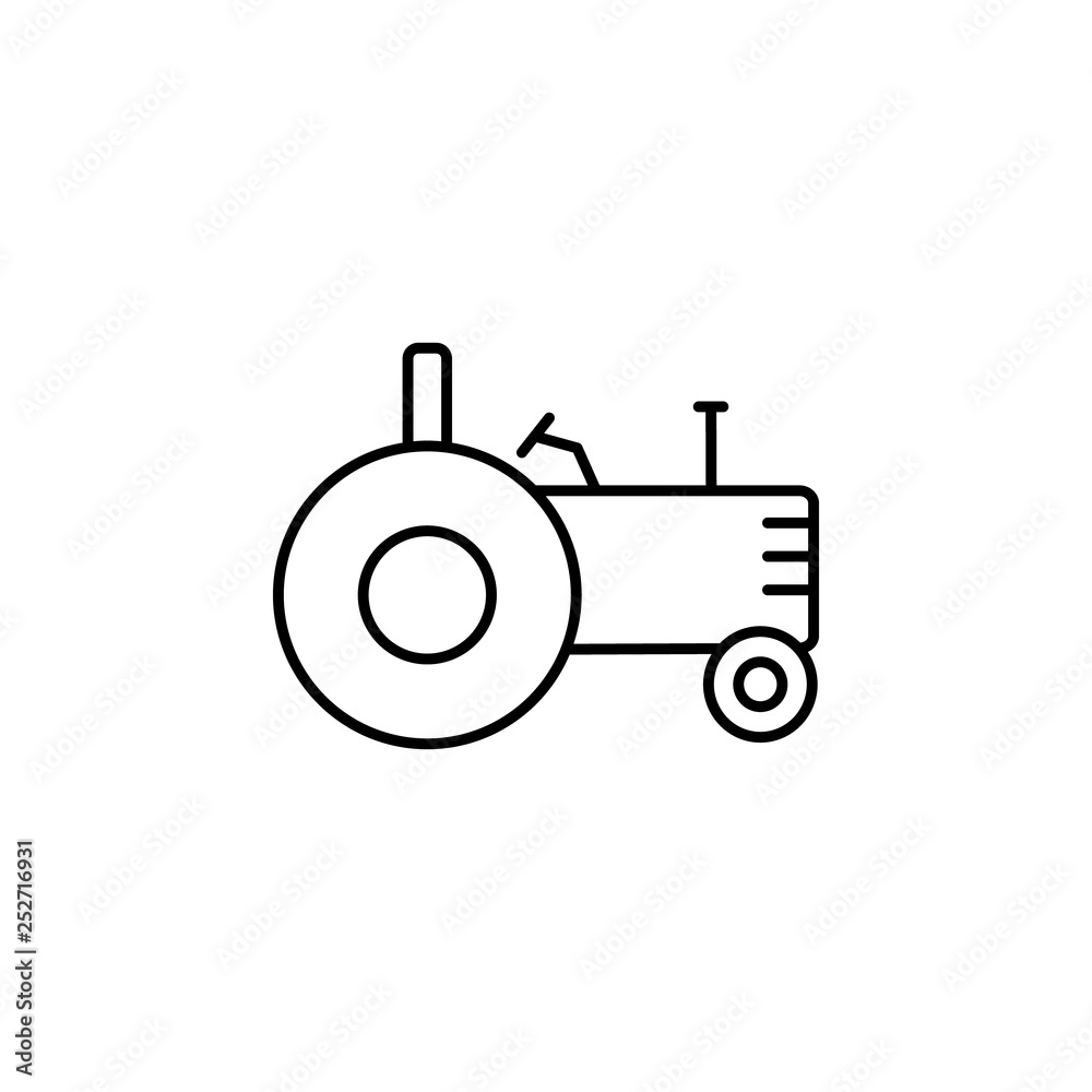 smart farm, tractor icon. Element of smart farm icon. Thin line icon for website design and development, app development. Premium icon smart farm, tractor icon. Element of smart farm icon. Thin line icon for website design and development, app development. Premium icon