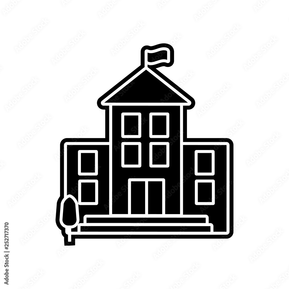 school building icon. Element of education for mobile concept and web apps icon. Glyph, flat icon for website design and development, app development school building icon. Element of education for mobile concept and web apps icon. Glyph, flat icon for website design and development, app development