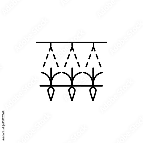 smart farm, irrigation icon. Element of smart farm icon. Thin line icon for website design and development, app development. Premium icon
