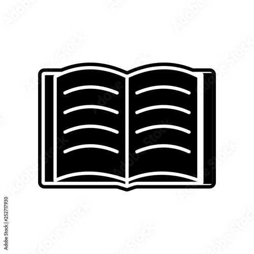 open book icon. Element of education for mobile concept and web apps icon. Glyph, flat icon for website design and development, app development