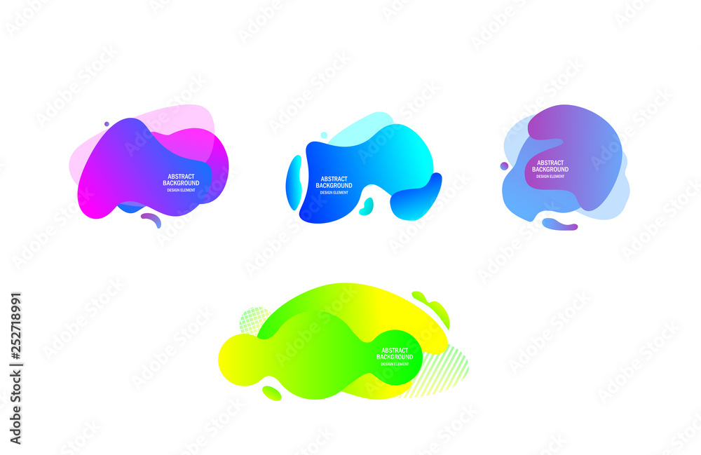 Set of abstract modern graphic elements. Set of abstract modern graphic elements.