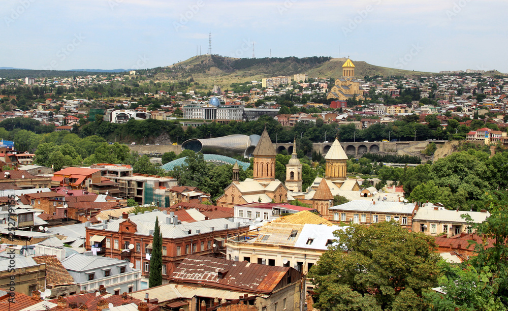 Beautiful view of the city of Tbilisi