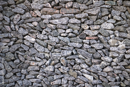 Mosaic texture of granite stones