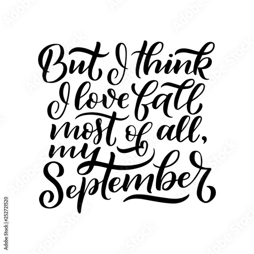 Lettering quote about septe...