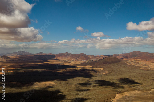 Fuerteventura landscape with a drone