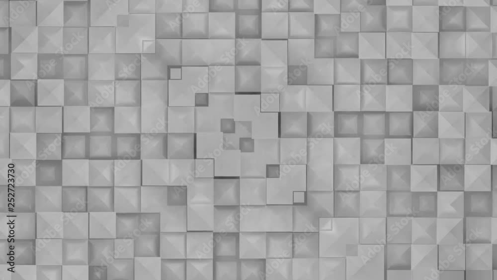 3D square background in whites and greys 3D square background in whites and greys