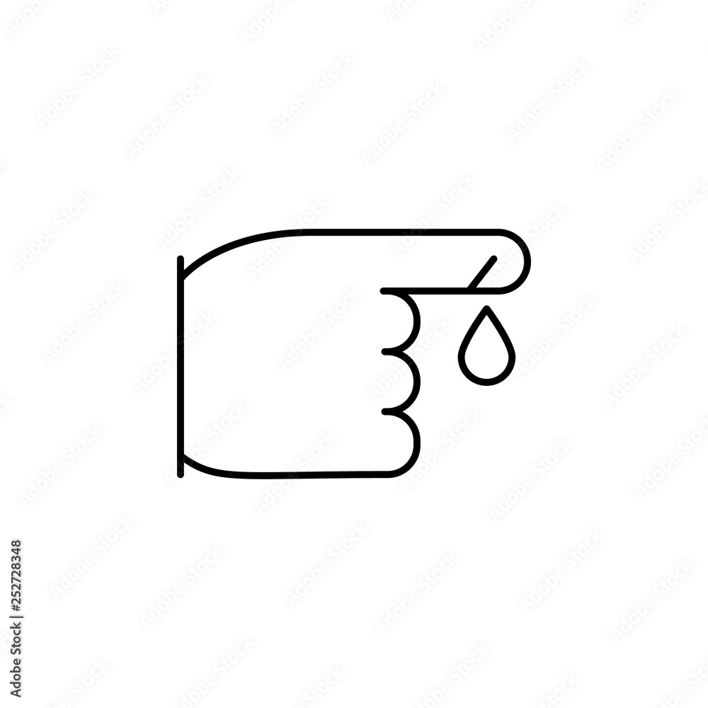 wound, disease, medical icon. Element of disease icon. Thin line icon for website design and development, app development. Premium icon