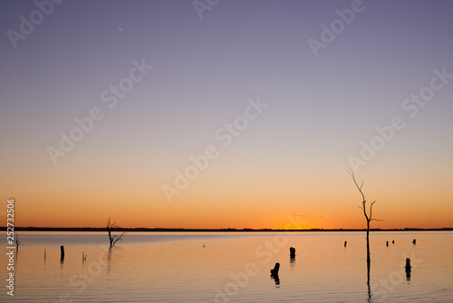 calm and silence sunset