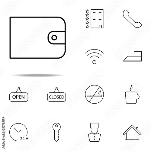 purse icon. Hotel icons universal set for web and mobile