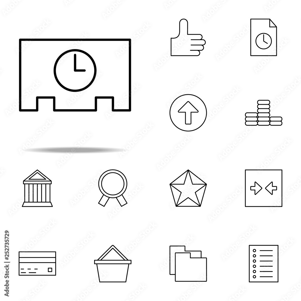 full time icon. Web icons universal set for web and mobile