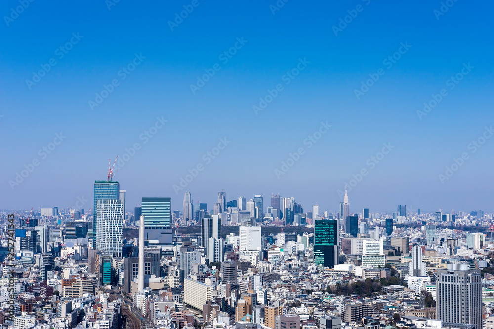 東京　渋谷　新宿の眺望