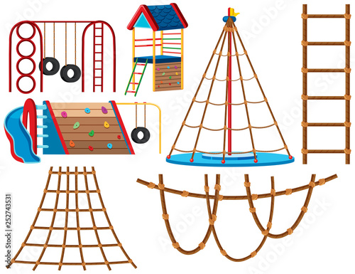 Set of playground equipment
