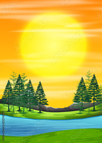 A nature sunrise scene