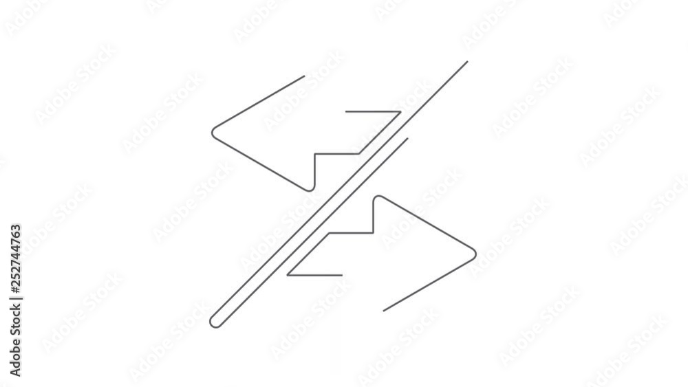 Transfer concept animated linear symbol icon 4K Transfer concept animated linear symbol icon 4K