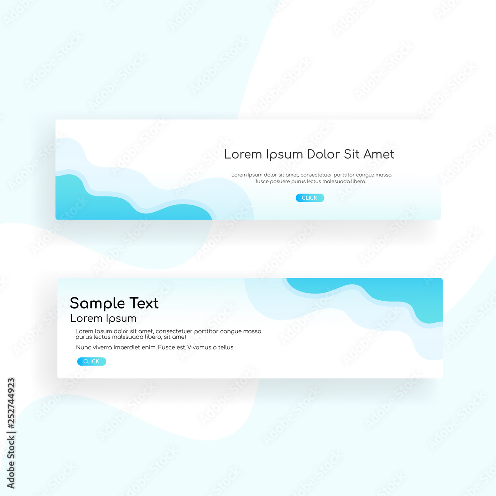 Fototapeta premium web banner - landing page - Web Design template Web Design Elements - Vector