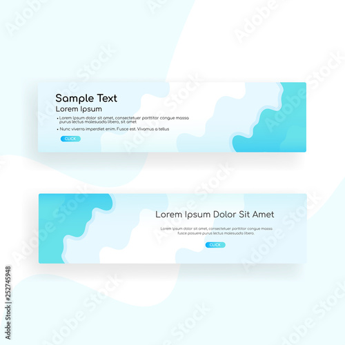 web banner - landing page - Web Design template Web Design Elements - Vector