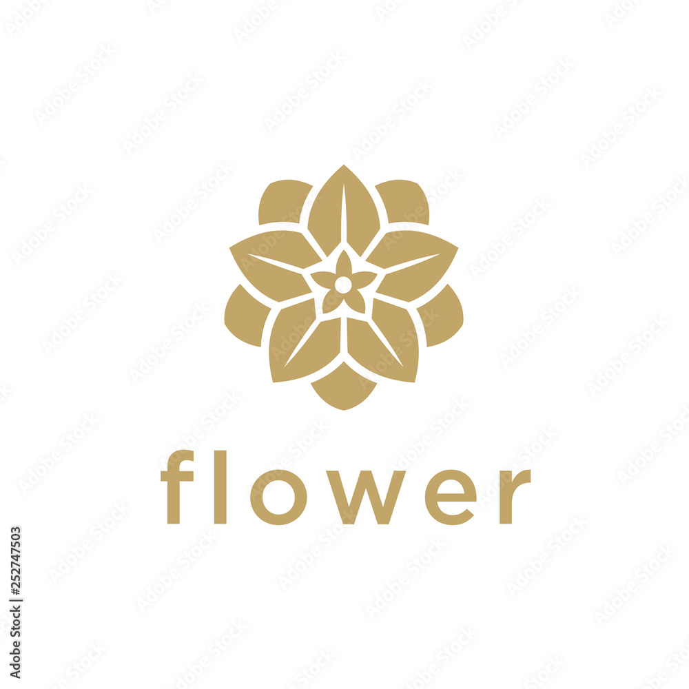 tree leaf flower logo icon vector design. Universal creative premium symbol. Graceful jewel boutique vector sign.