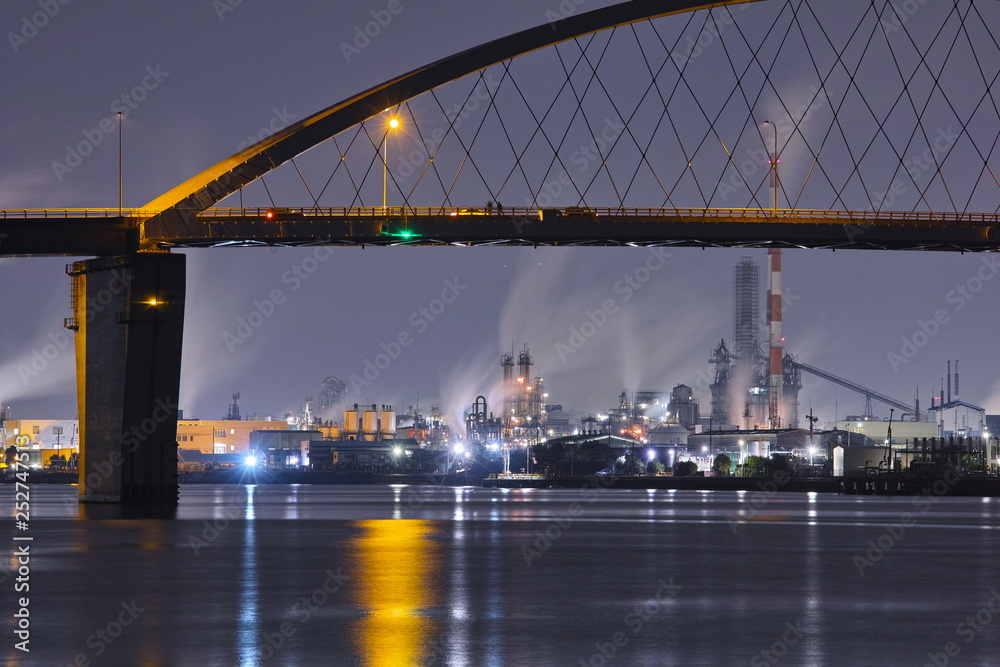 Obraz premium 周南工場夜景