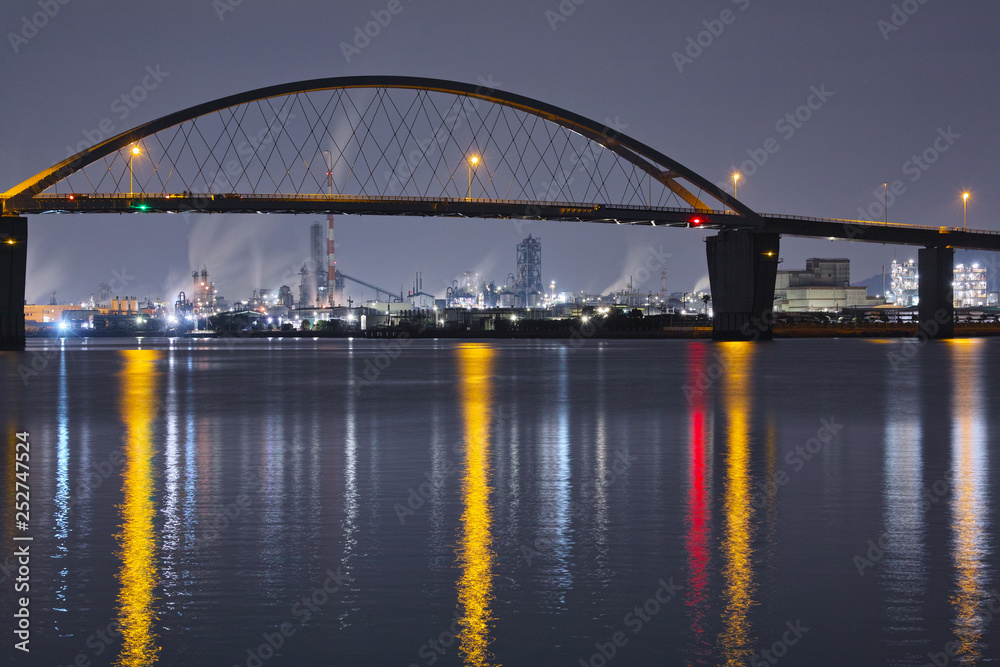 Fototapeta premium 周南工場夜景
