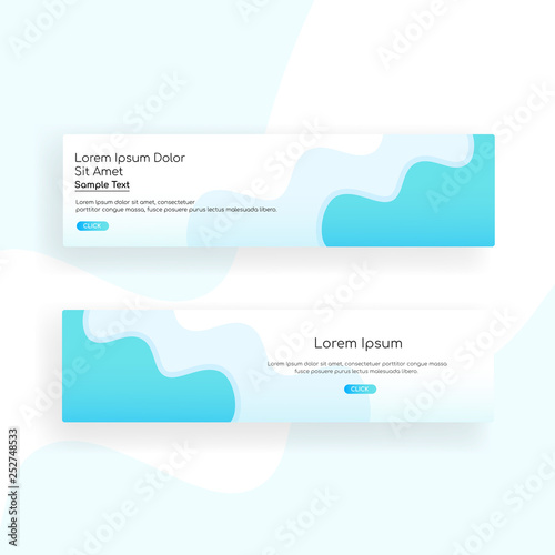 web banner - landing page - Web Design template Web Design Elements - Vector
