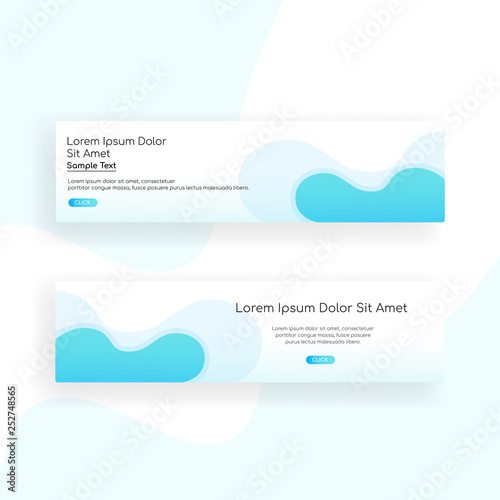 web banner - landing page - Web Design template Web Design Elements - Vector