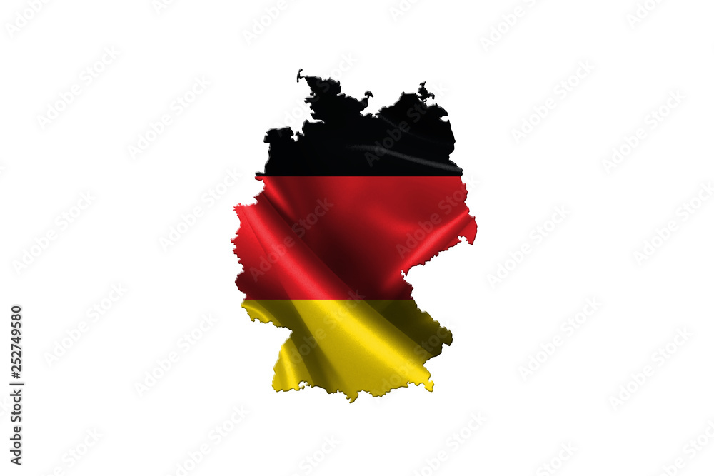 Obraz premium Wavy Germany Flag