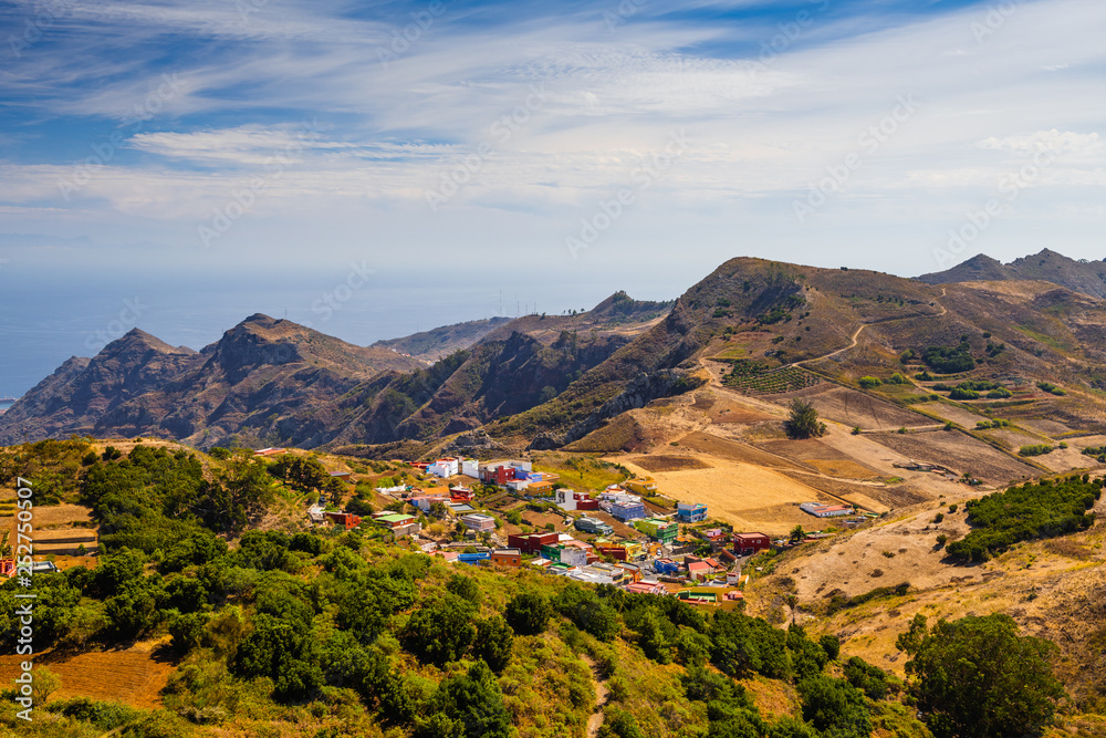 Stunning view from the viewpoint Mirador De Jardina. Tenerife. Canary Islands..Spain