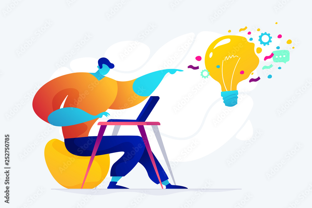 Social media marketing concept vector illustration.