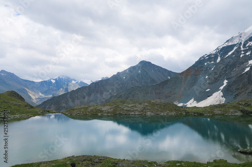 Mountain mirror crystal clear lake. Valley of 7 lakes. Altai Mountains, Russia © Olga