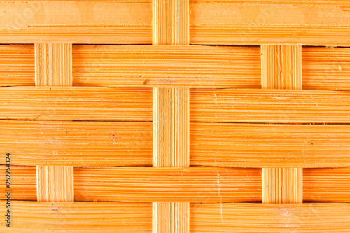 Obraz na plátně Bamboo basketry pattern texture
