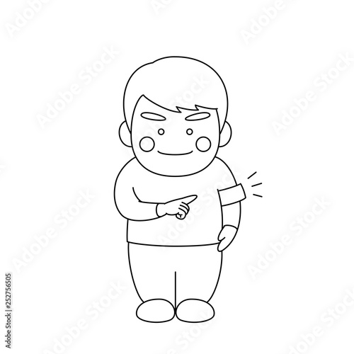 男性キャラクター腕章