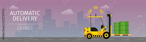Automatic Delivery Forklift Car Carring Barrel